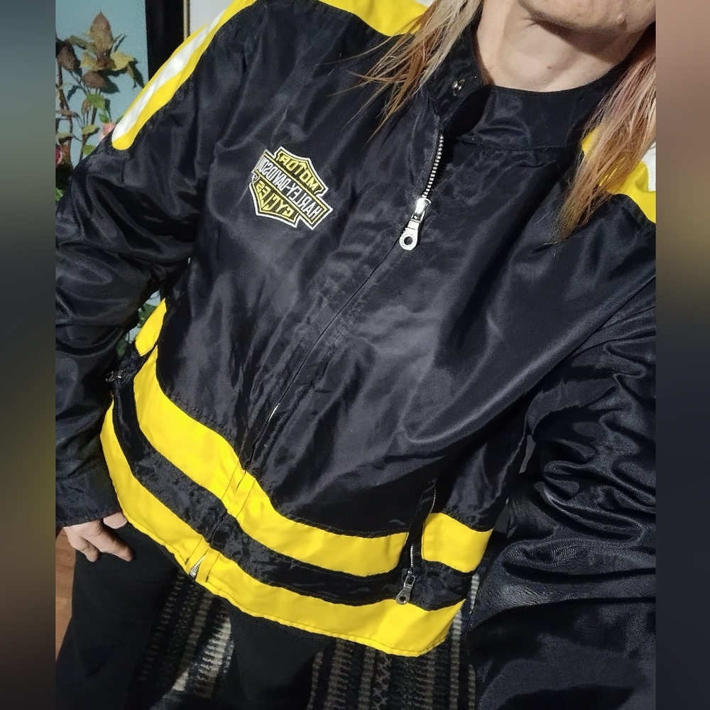 Harley-Davidson Black and Yellow Riding Jacket